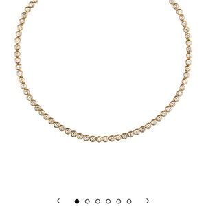 Lab grown white sapphire necklace by Dorsey